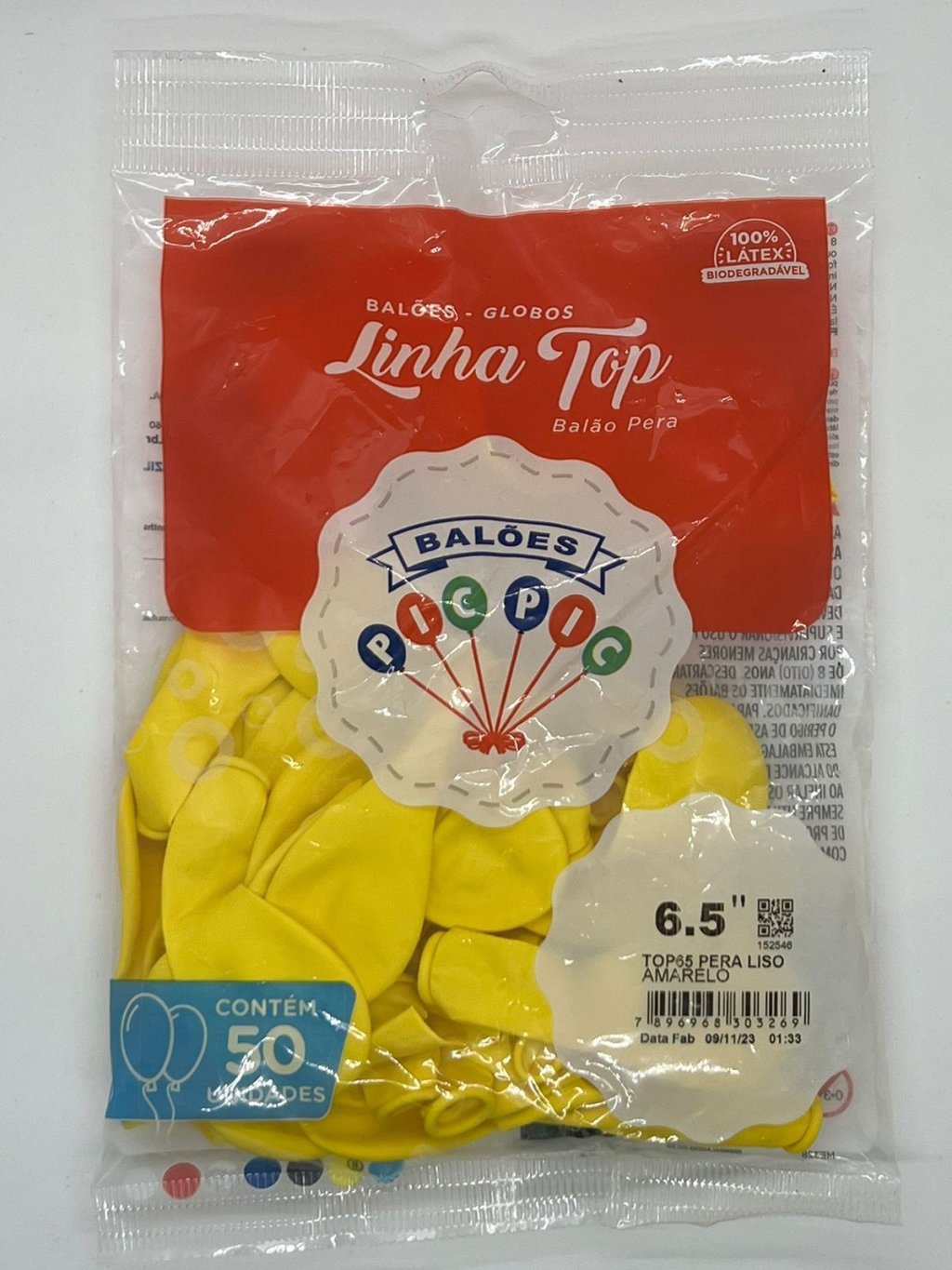 BEXIGAS 6,5 C/50 UNIDADES AMARELO