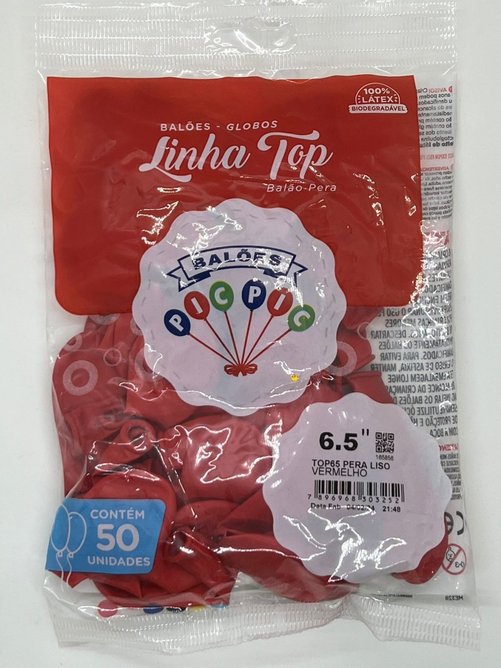 BEXIGAS 6,5 C/50 UNIDADES VERMELHO