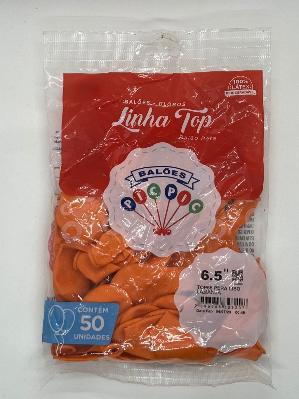 BEXIGAS 6,5 C/50 UNIDADES LARANJA 