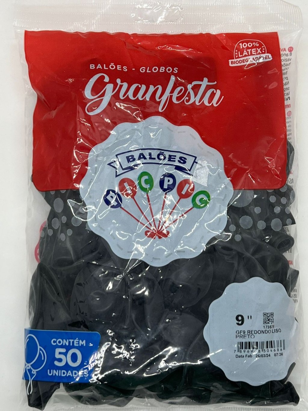 BEXIGAS N 9 C/50 UNIDADES PRETO