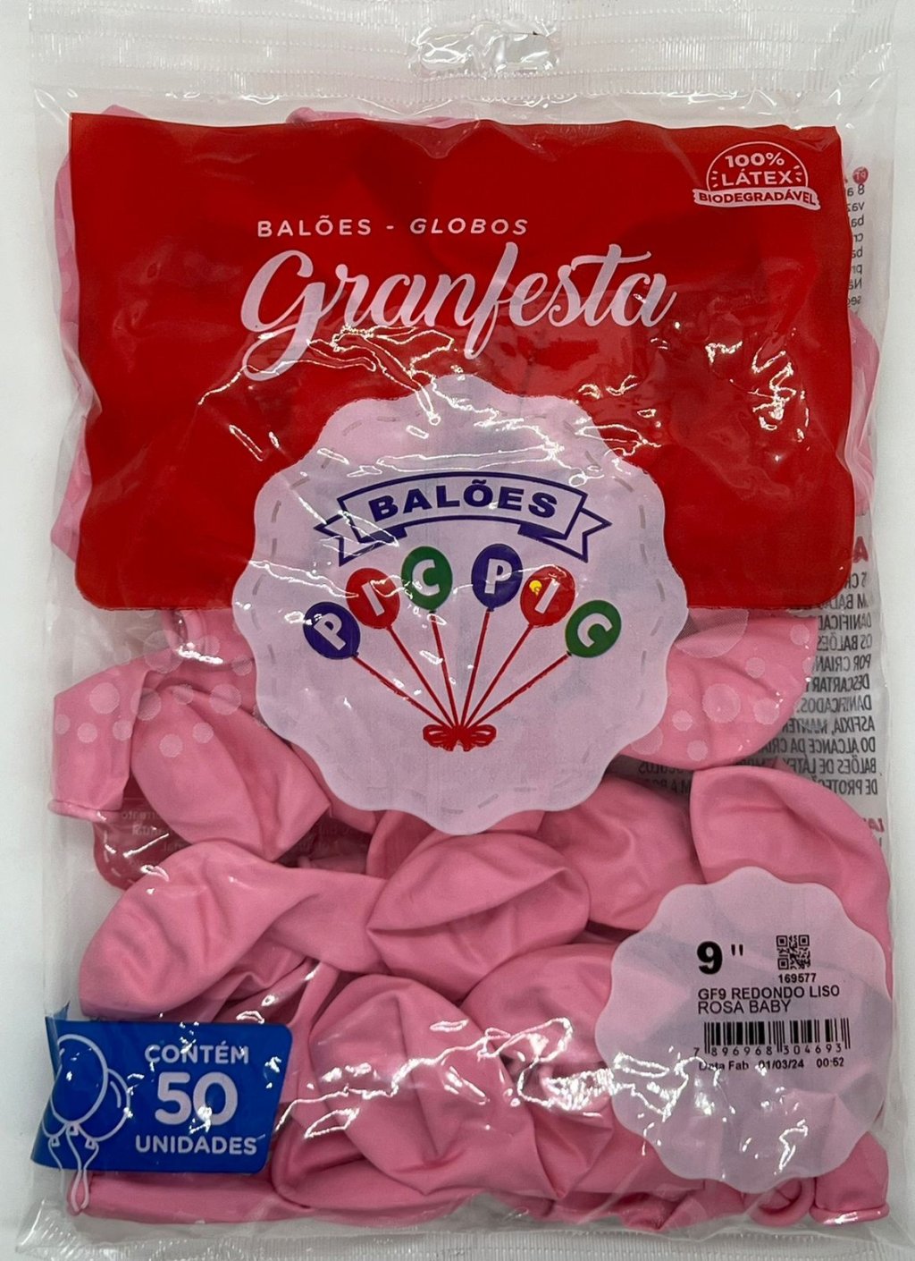 BEXIGAS N 9 C/50 UNIDADES ROSA CLARO