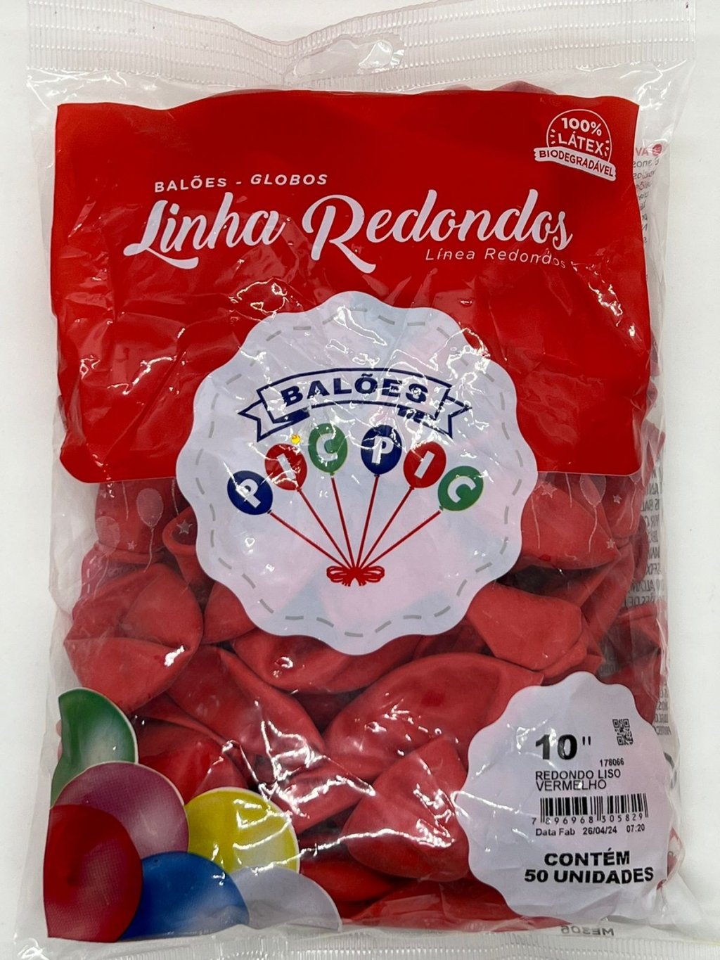 BEXIGAS N 10 C/50 UNIDADES VERMELHO