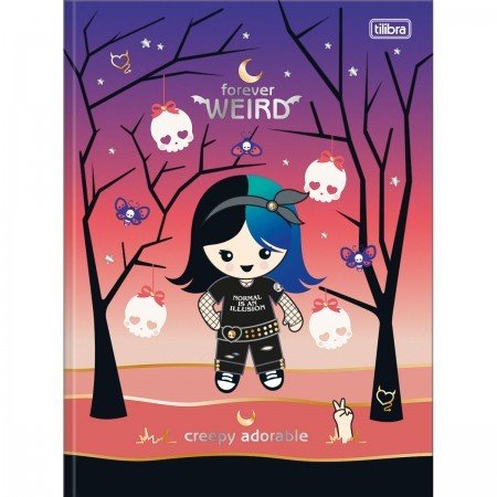 CADERNO BROCHURA FOREVER WEIRD / 80 FOLHAS