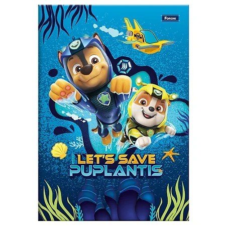 CADERNO BROCHURA PATRULHA CANINA LET´S SAVE PUPLANTIS - 48 FOLHAS