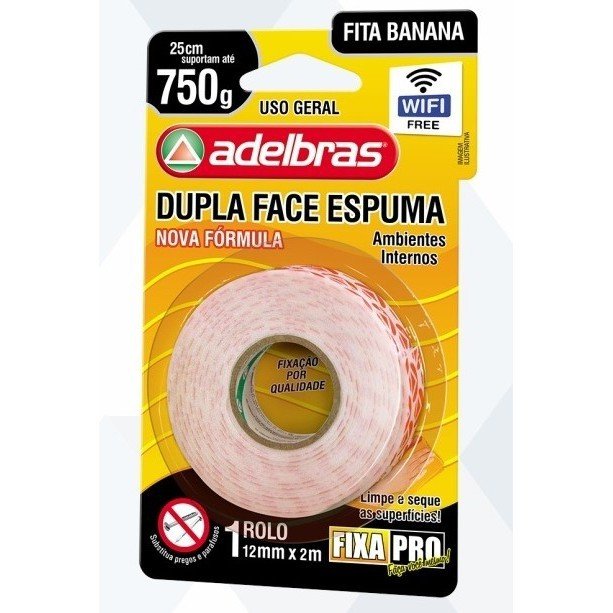 FITA DUPLA FACE ESPUMA - 750 G