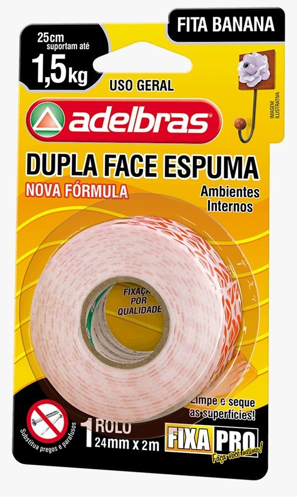 FITA DUPLA FACE ESPUMA - 1,5 KG