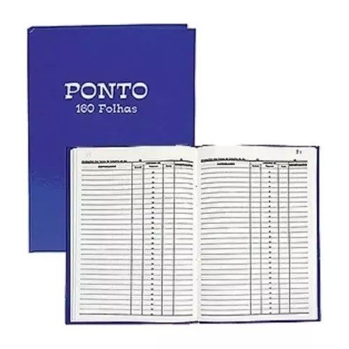 LIVRO DE PONTO PEQUENO - 160 FOLHAS