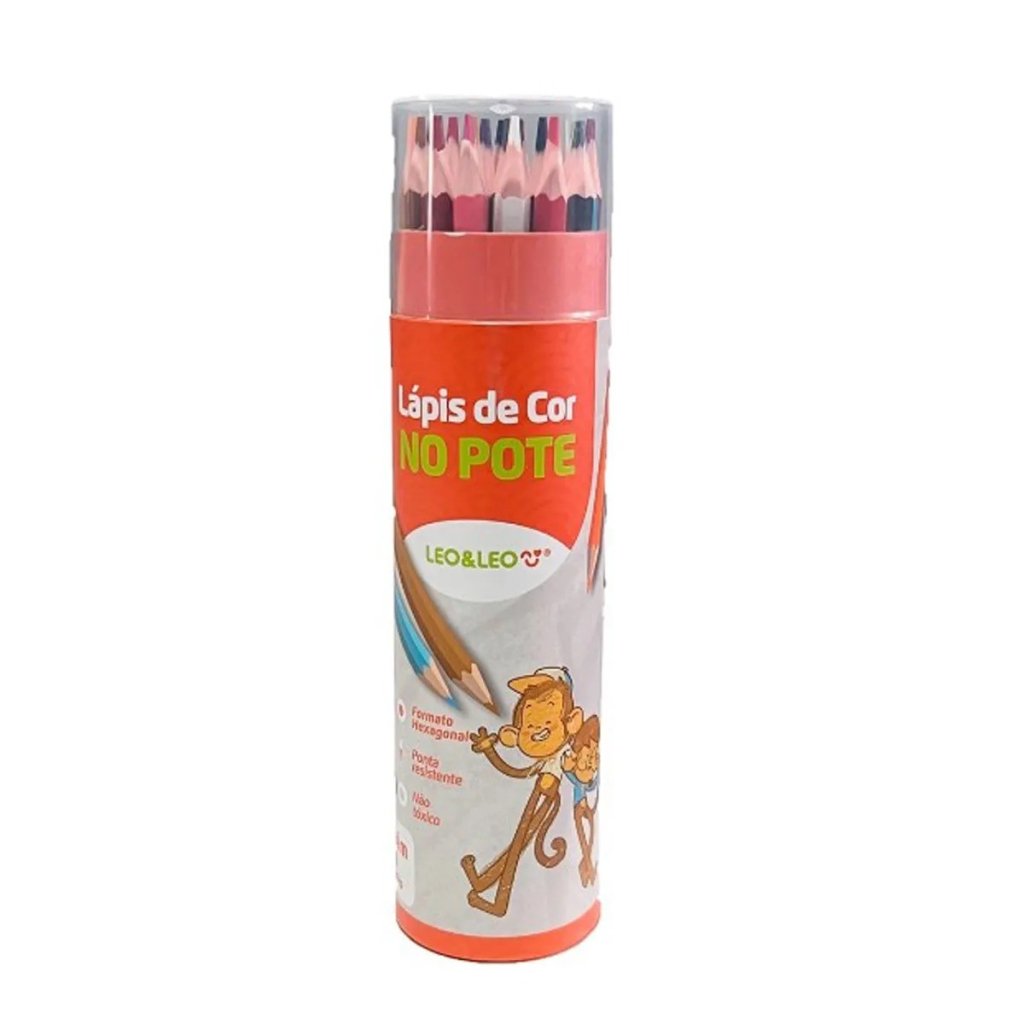 LÁPIS DE COR NO POTE - C/24
