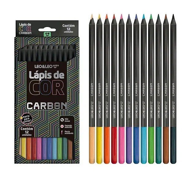 LÁPIS DE COR CARBON LINE - C/12
