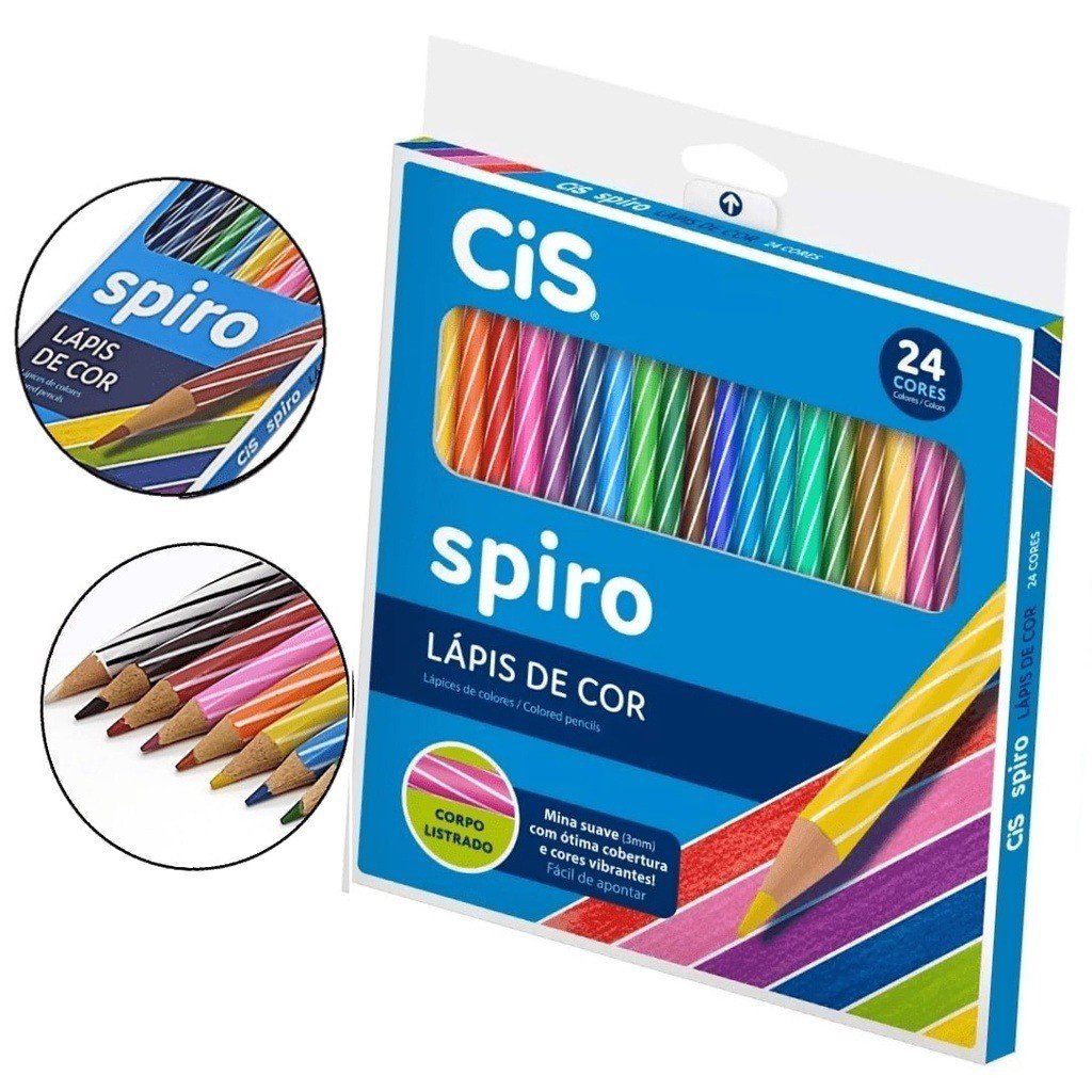 LÁPIS DE COR SPIRO