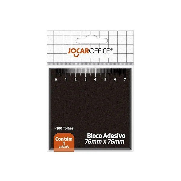 BLOCO ADESIVO - RÉGUA (PRETO)