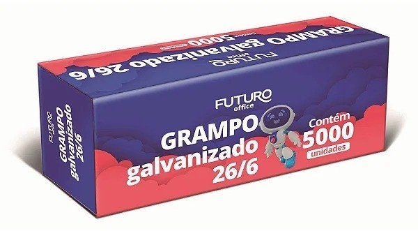 GRAMPOS PARA GRAMPEADOR - 5000 UNIDADES (GALVANIZADO)