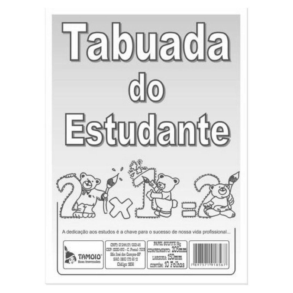 TABUADA DO ESTUDANTE
