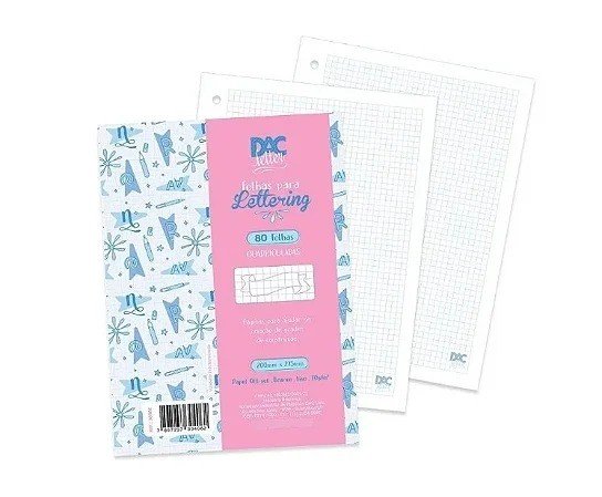 FOLHAS PARA LETTERING - 80 FOLHAS