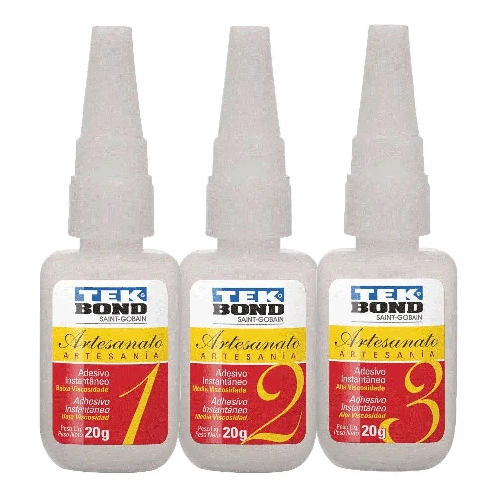COLA DE ARTESANATO - 20 G (N ° 1, 2 E 3) UNITÁRIA
