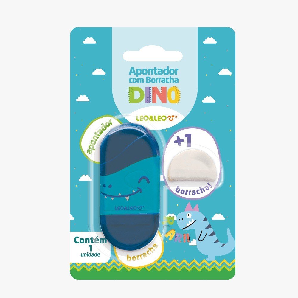 APONTADOR C/ BORRACHA DINO