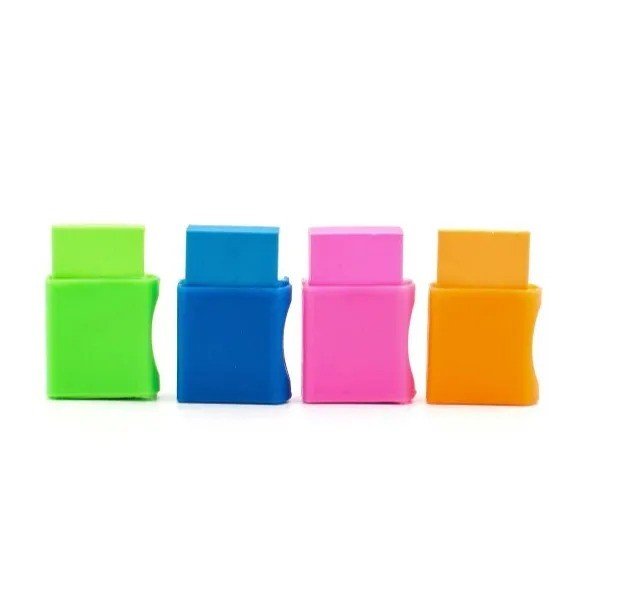 BORRACHA COLORIDA COM CAPA - C/2