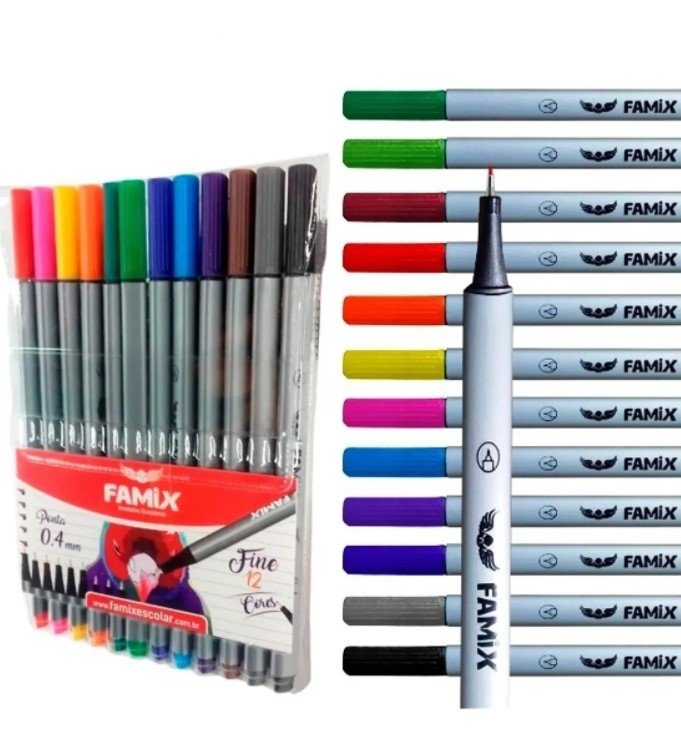 CANETA FINE - 0.4 MM (C/12)