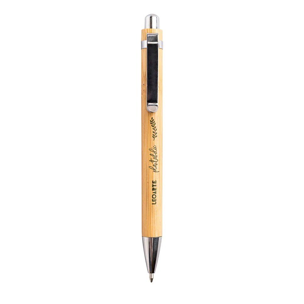 CANETA AHOLIC (CORPO DE BAMBU) - 1.0 MM (PRETA)