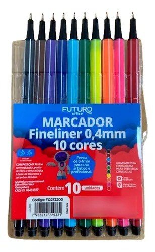 KIT MARCADOR FINELINER - 0.4 MM (C/10)
