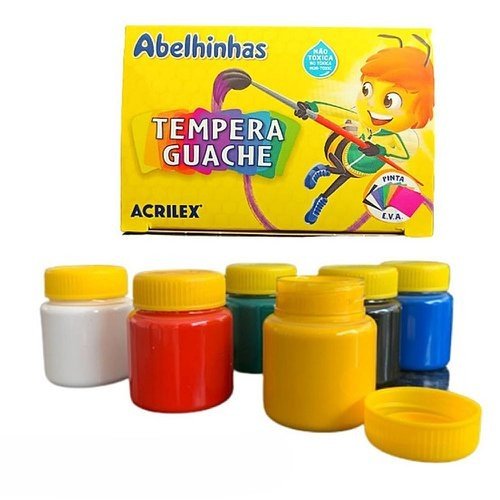 TEMPERA GUACHÊ - 6 UNIDADES