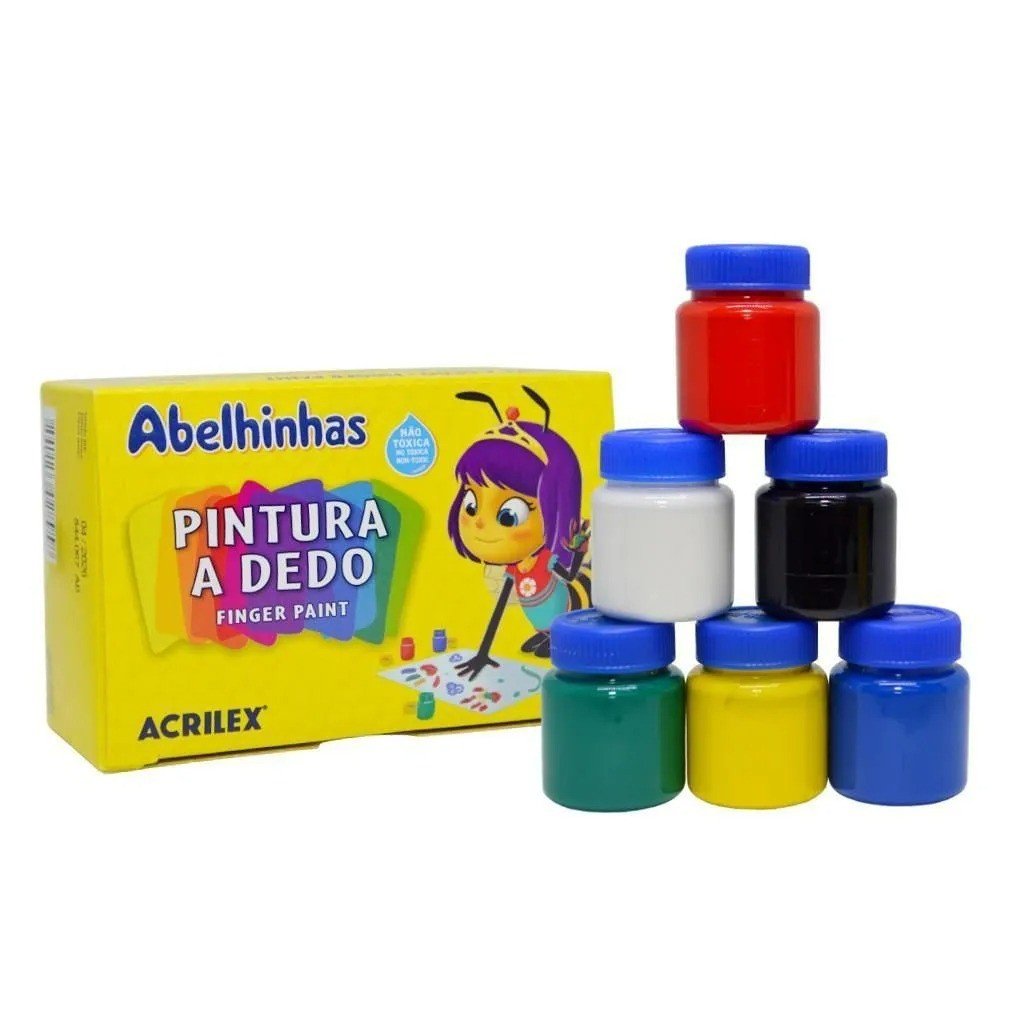 PINTURA A DEDO - 6 UNIDADES