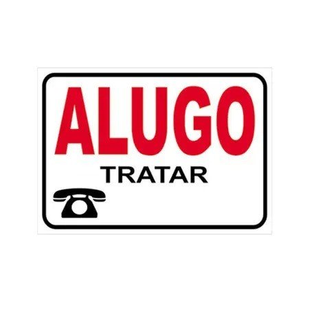 PLACA DE ALUGA-SE