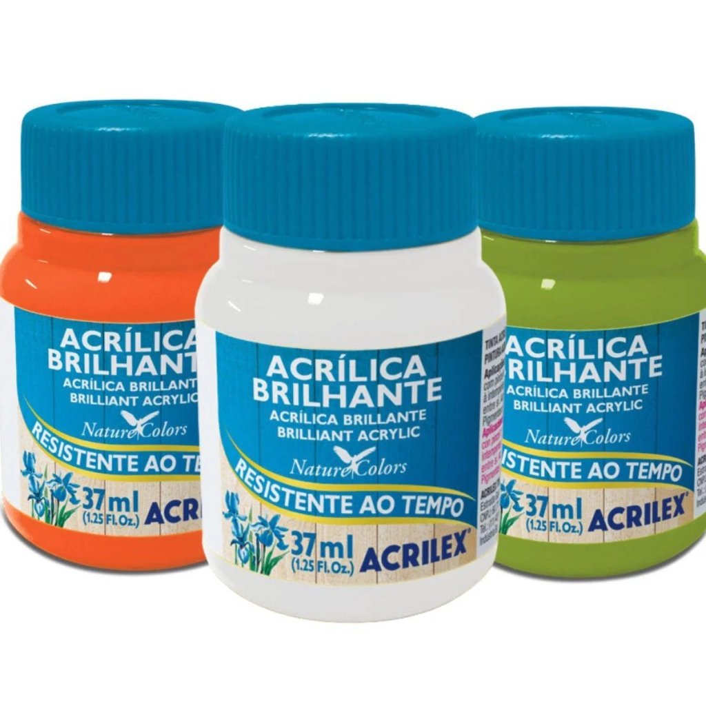 TINTA ACRÍLICA BRILHANTE - 37ML (UNITÁRIA)