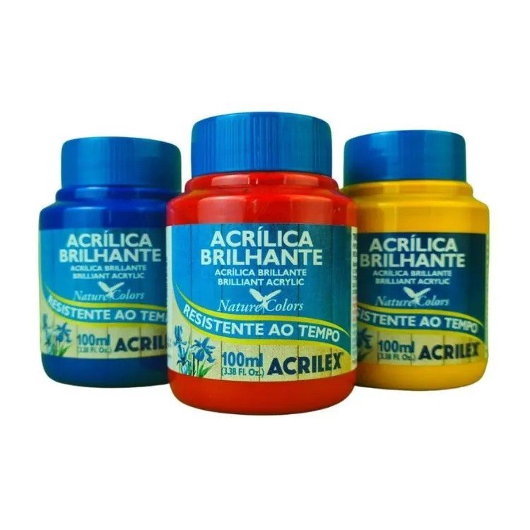 TINTA ACRÍLICA BRILHANTE - 100ML (UNITÁRIA)