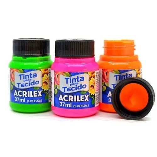 TINTA DE TECIDO NEON - 37ML (UNITÁRIA)