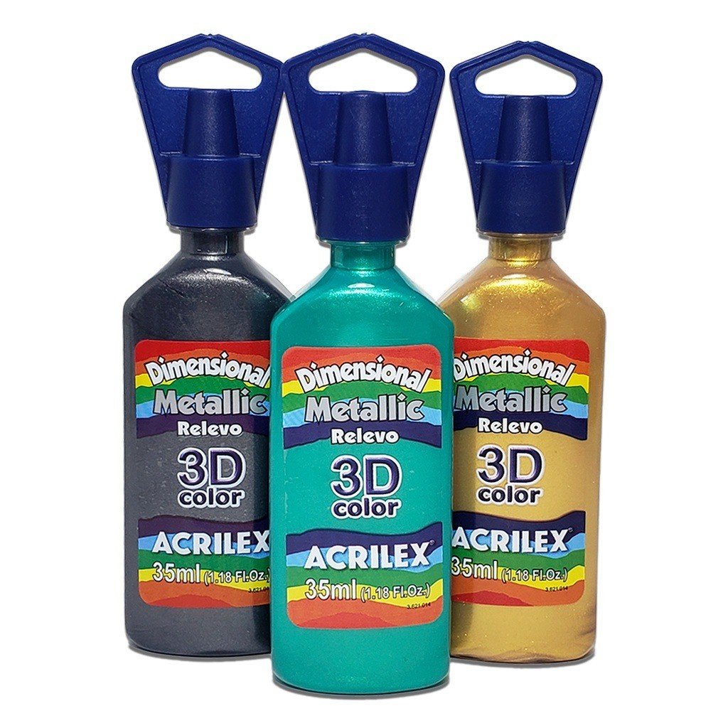TINTA DE RELEVO METÁLICA - 35ML