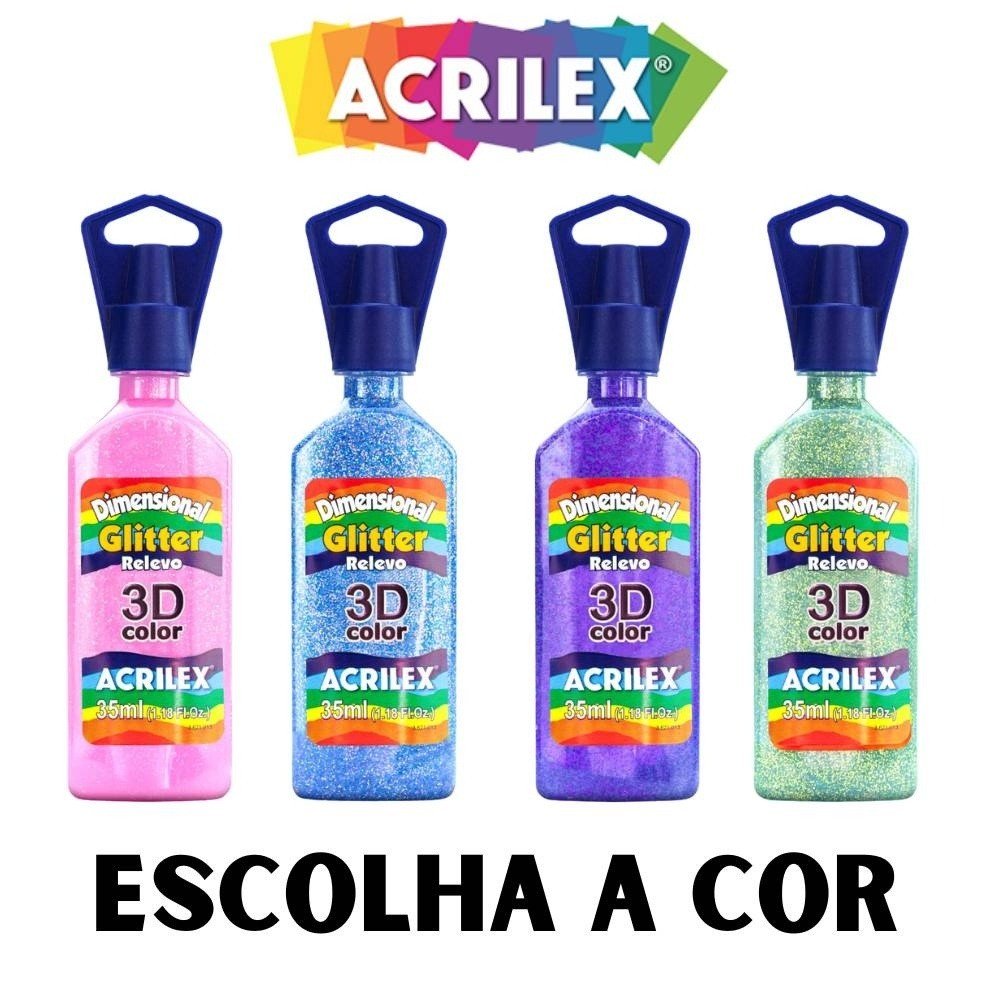 TINTA DE RELEVO COM GLITTER - 35ML