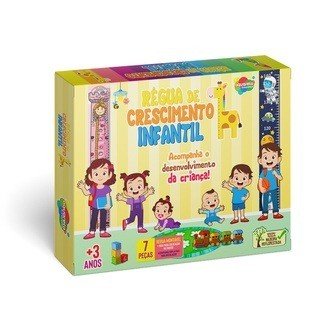 RÉGUA DE CRESCIMENTO INFANTIL - 7 PEÇAS (RÉGUA MONTÁVEL)