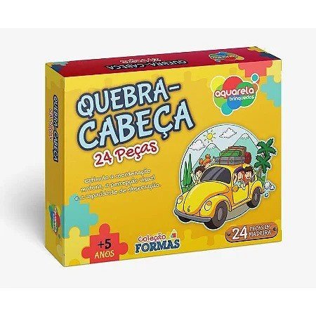 QUEBRA-CABEÇA (PARTIU FÉRIAS) - 24 PEÇAS EM MADEIRA