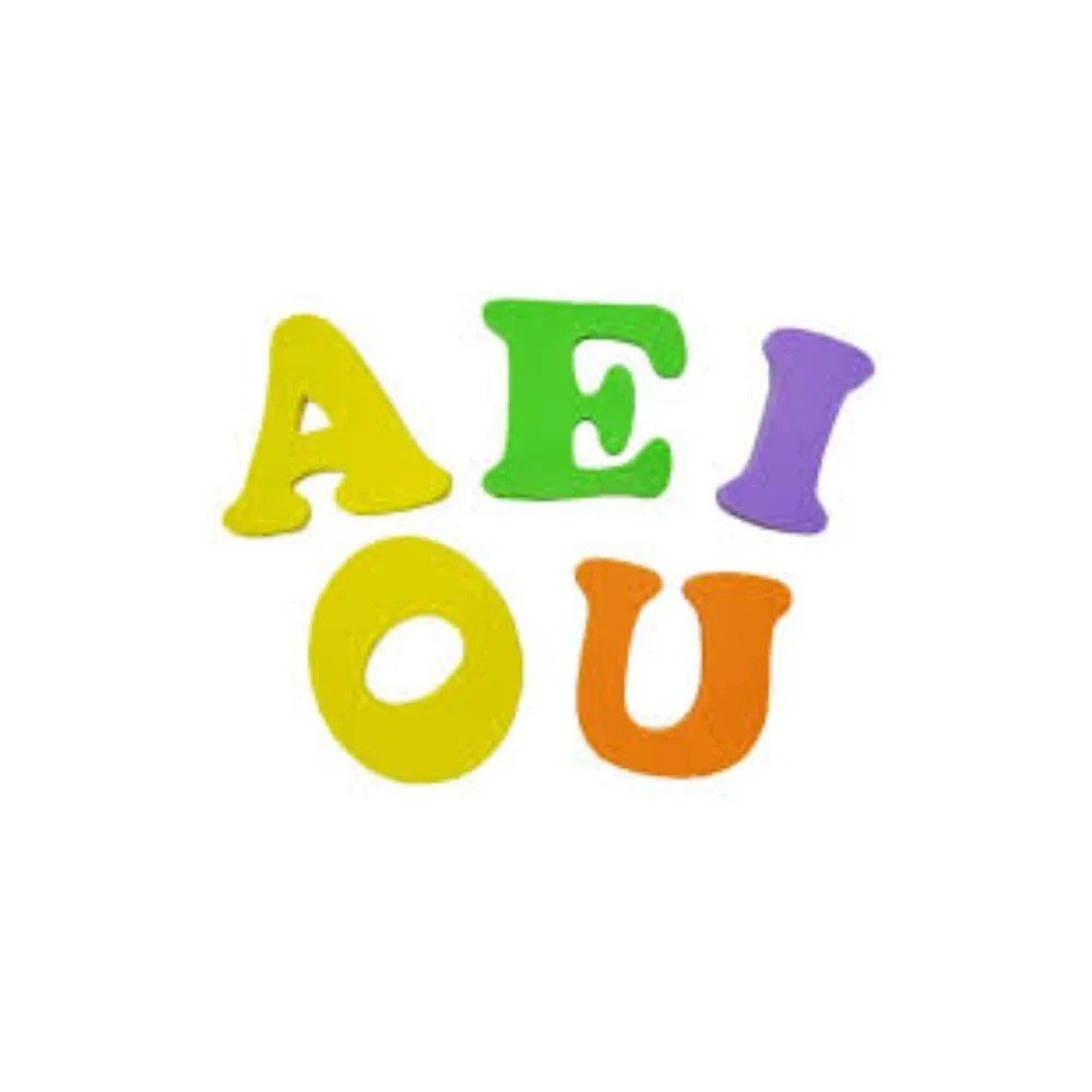 LETRAS EM E.V.A - VOGAIS
