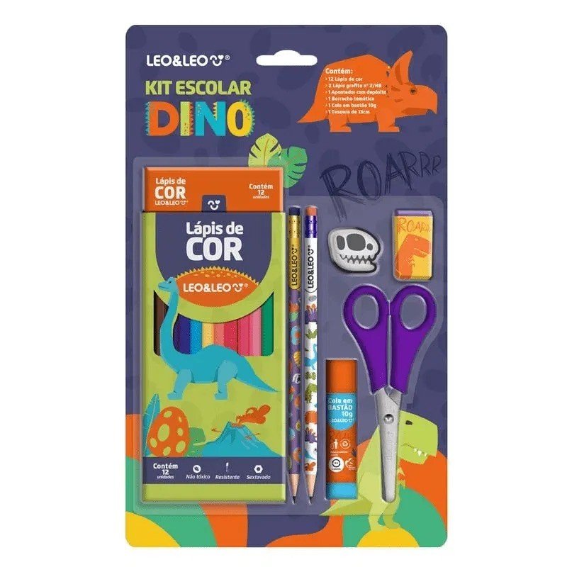 KIT ESCOLAR DINO