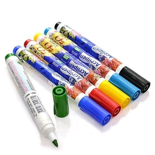 MARCADOR DE TECIDO ACRILPEN - (PRETA, AZUL, ROSA E VERDE)