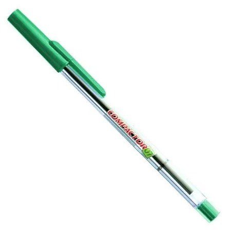 CANETA COMPACTOR - 0.7 MM (VERDE E VERMELHA)