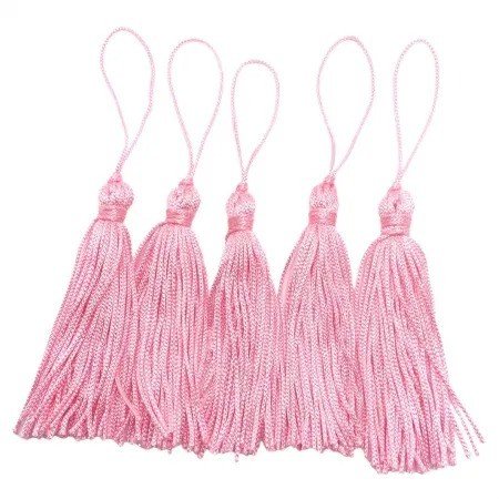 TASSEL 8 CM  C/3 UNID ROSA CLARO 