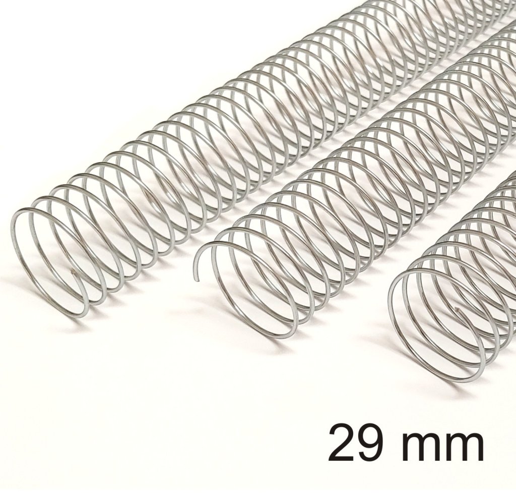 ESPIRAL METÁLICO PRATA - 29 MM 