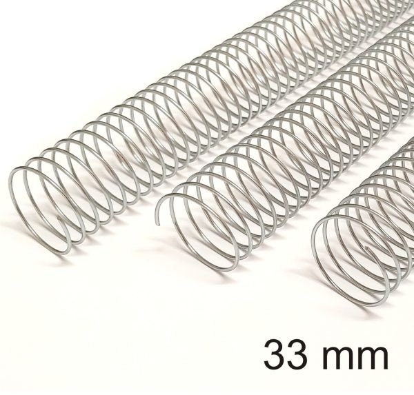 ESPIRAL METÁLICO PRATA - 33 MM 