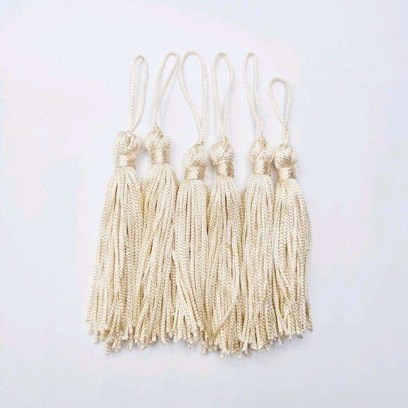 TASSEL 8 CM C/3 UNID CREME