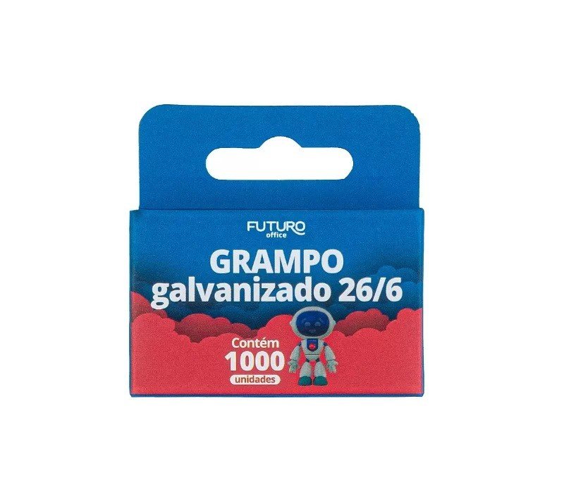 GRAMPOS PARA GRAMPEADOR - 1000 UNIDADES (GALVANIZADO)