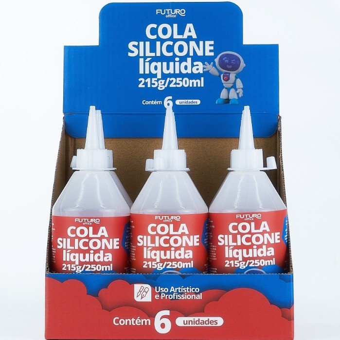 COLA DE SILICONE LÍQUIDA - 215 G / 250 ML (UNITÁRIA)