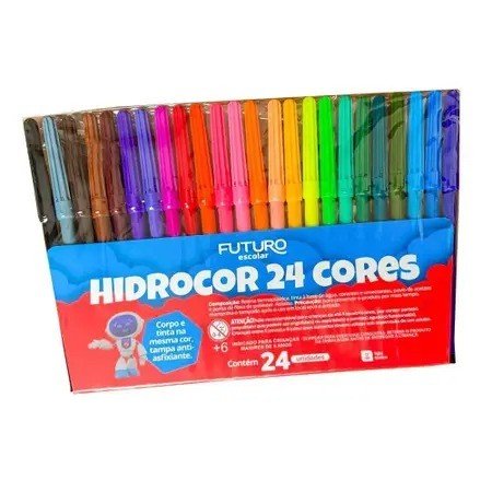 CANETINHA HIDROCOR - 24 CORES
