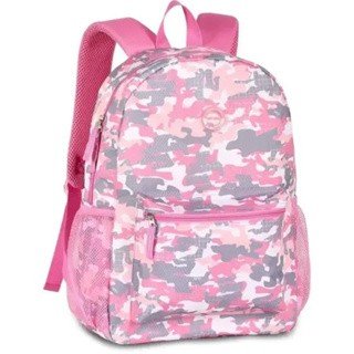 MOCHILA CLIO CAMUFLADA ROSA 