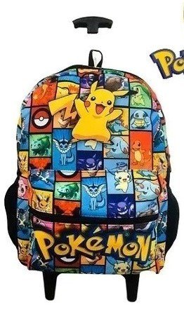 MOCHILA CARRINHO LONA GR POKÉMON 
