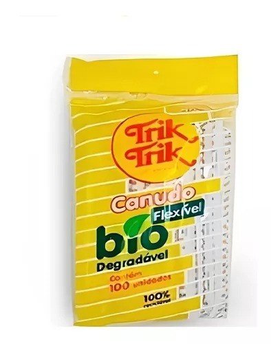 CANUDO FLEXÍVEL BIODEGRADÁVEL - C/100 (100% RECICLÁVEL)