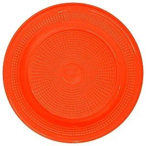 PRATO DESCARTÁVEL PARA BOLO BIODEGRADÁVEL - C/10 (100% RECICLÁVEL) (LARANJA NEON E VERDE NEON) (15CM)
