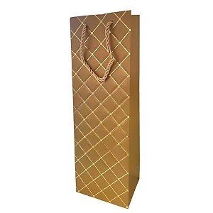 SACOLA DE PAPEL PARA BEBIDA - 36CM X 12CM X 9CM